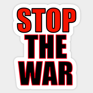 stop the war Sticker